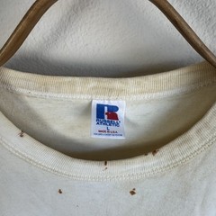 1980s Russell Cotton White Paper Thin T-Shirt Large