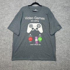 Video Game Tshirt Mens 2XL “Video Games Are Calling And I Must Go”Gift NEW