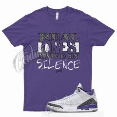 R1 T Shirt for J1 3 Dark Iris Varsity Court Purple Cement Grey Elephant 13 1
