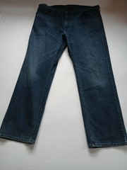 Levi’s Jeans Men 42×32 Blue Denim Stretch Dark Wash Straight Leg 5Pocket SZ N112