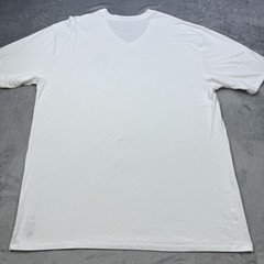 2UNDR Shirt Mens 2XL White 1919 Logo V-Neck Performance Stretch Tee Tagless
