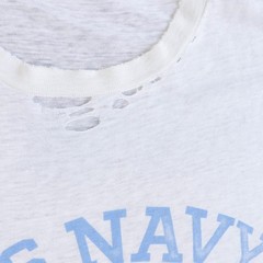 Vtg 50s 60s US Navy Seabees Camp Endicott T Shirt Single Stitch Soft Sheer M/L