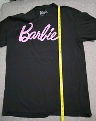 Barbie T-Shirt Men’s M Black 100% Cotton Short Sleeve Crew Neck Straight Hem