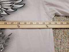 Avirex Shirt Men 3XL Off White Skull Sword Rhinestones Biker Grunge Graphic Logo