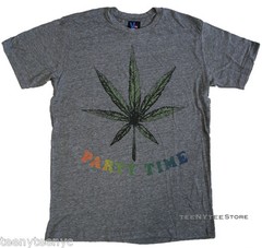 Junk Food Party Time Grass Land t-shirt Very Soft Tri-blend Fine Jersey Fabric