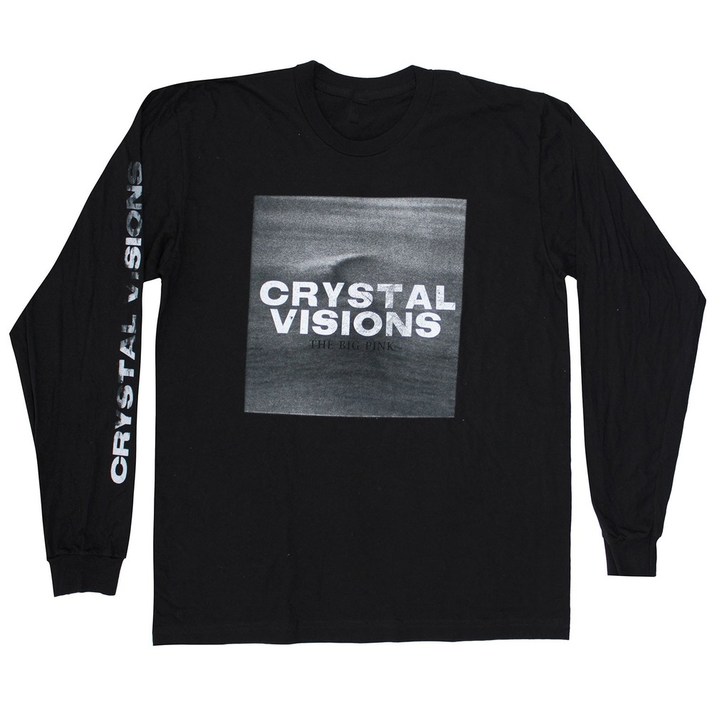 Men’s Big Pink Crystal Visions The Big Pink Long Sleeve Large Black
