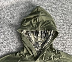 Habit Hooded Shirt Men’s Medium Green Hooded Performance Wicking Stretch Bamboo