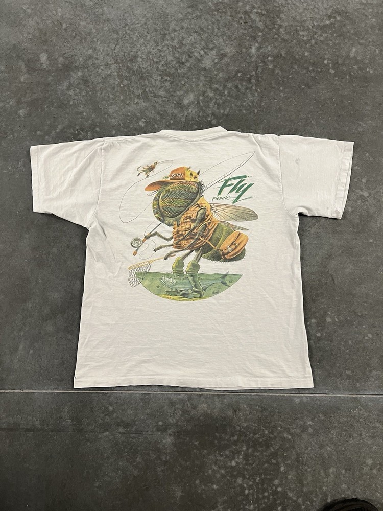Rare Vintage Jimmy Buffett Caribbean Soul Fly Fishing Graphic T Shirt