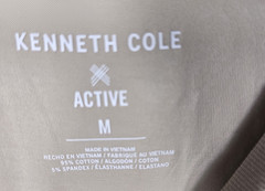 Kenneth Cole Active Tech Long Sleeve Tee Men’s Medium Beige