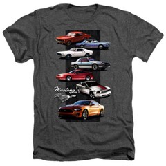 FORD MUSTANG STACK Licensed Adult Men’s Heather Tee Shirt SM-3XL