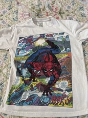 Marvel Tee Shirts. 2 Size M. 3 Size L All with Stain On Them See Photos