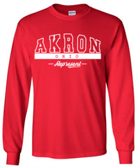 Akron Ohio State T-Shirt Long Sleeve Graphic Tees Unisex Apparel Design