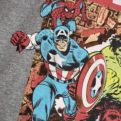 MARVEL COMICS Shirt Mens XL GRAY Golden Age Avengers HULK CPT AMERICA Rocket NWT