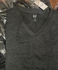 Gap Men’s Short Sleeve Vee Neck Tee Everyday V Neck T-shirt Size S M L XL XXL