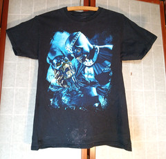 Justice League T Shirt Short Sleeve Black Batman Graffic Teen Size M