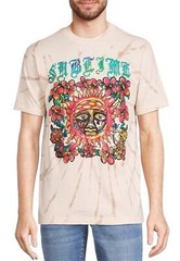 Sublime Small light Birch Tie Dye Men’s wash Graphic Tee soft feel short sleeve