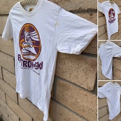 Vintage Patron Ski Pope John Paul II USA October 1979 T Shirt Velva Sheen 1970s