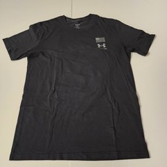 Under Armour Freedom Flag Variation On Back Small Loose Fit Black T-Shirt
