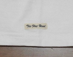 The Flat Head FN-THC-001 3 needles one off T-shirt THC PLAIN FLATHEAD WHITE NEW