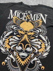 Of Mice And Men T Shirt Medium Band Metalcore Rock 2010s OM&M