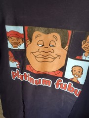 Vintage FUBU Platinum Long Sleeve T-Shirt Fat Albert Characters 2XL