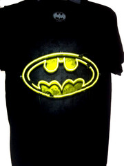 2 Young Men’s Tee Shirts; (1) NAVY GRAPHIC (1) BATMAN BLACK Size S, Crew Neck
