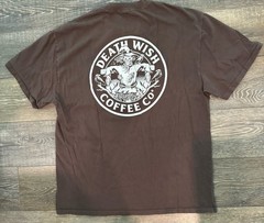 Death Wish Coffee Co Men’s T-shirt Scarecrow Flannel Pocket XL Ltd Release