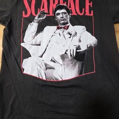 Scarface Tony Montana Movie Graphic T-Shirt Ripple Junction Black Size L NWOT