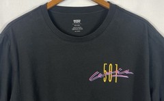 Levi’s 501 Men’s XL Black Front Embroidered Logo T-Shirt