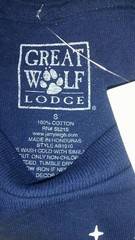 Great Wolf Lodge Sz S Unisex Wiley the Wolf Blue Wild About Her t-shirt NWT