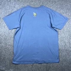 Vtg Y2K Life Is Crap Men’s T-Shirt Parody Joke Humor Blue Short Sleeve Size XL