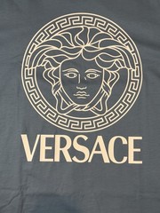 Versace Medusa Light Blue Jersey Short Sleeve T-Shirt Men’s Size 3XL Authentic
