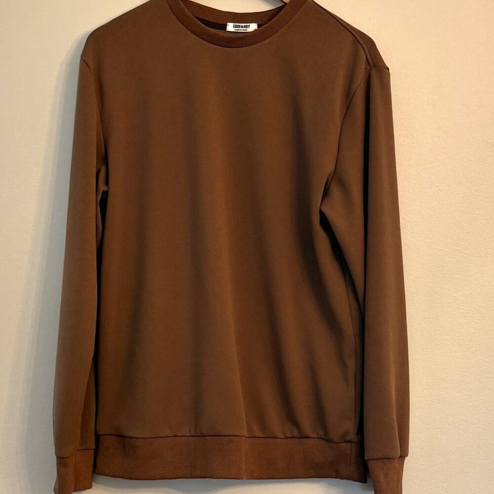 Coofandy Brown Long Sleeve Shirt