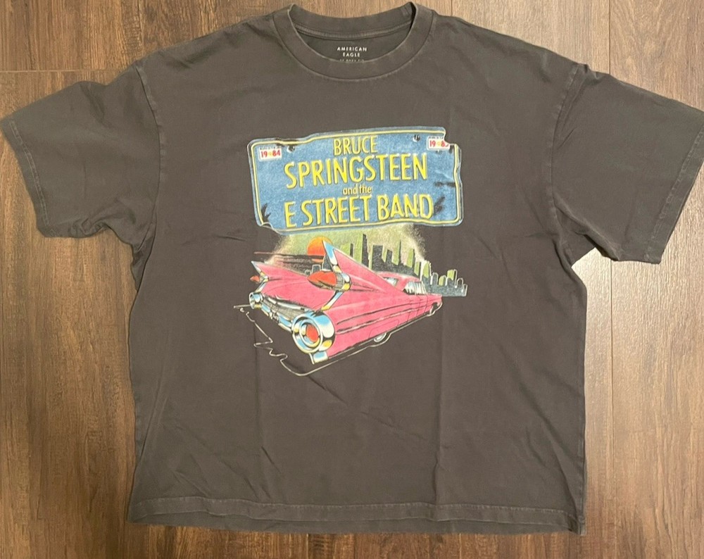 MENS AMERICAN EAGLE BRUCE SPRINGSTEEN & THE E STREET BAND TSHIRT SIZE LARGE NWT