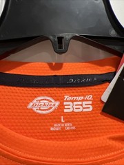 Dickies Men’s Shirt Temp-iQ Performance Cooling Long Sleeve Neon Orange Workwear