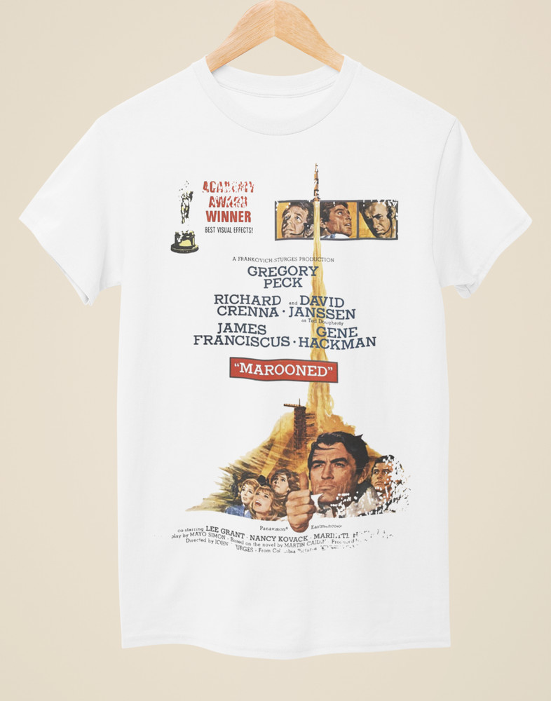 Marooned (1969) – Movie Poster Inspired Unisex White T-Shirt