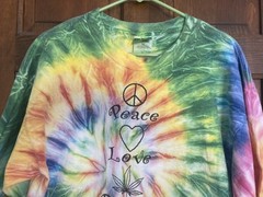 Vintage 90s 1998 Ann Arbor Michigan Hash Bash Tie Dye Weed T-Shirt – Size XL