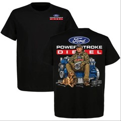 Funny Trump Ford Powerstroke Diesel 2 Sided T-Shirt, Great for Diesel Truck Enth