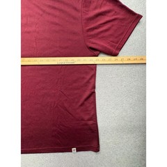 Stacy Adams Mens XL Short Sleeve T-Shirt Burgundy Maroon Rayon Blend Crew Neck