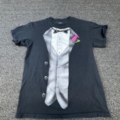 Ink Inc Tuxedo Shirt Mens Medium Black Graphic Tee Funny Formal Costume Party