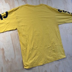 Migos Culture II Shirt Mens Large Yellow Floral Graphic Long Sleeve Tee T-Shirt