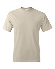 Hanes 5250 4XL 5XL Authentic Short Sleeve Men’s Cotton T-Shirt Natural