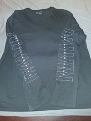 Calvin Klein Jeans Men’s Black XL Long Sleeve Crew Neck Logo Graphic T-Shirt