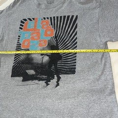 Lollapalooza Graphic T-Shirt Large Gray Concert Festival Tee Fest Large Uni Sex