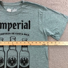 imperial la cerveza de costa rica t shirt mens m slate gray beer pub bar