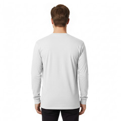 Gildan Men’s NEW Heavy Cotton Plain Crew Neck Long Sleeves T-Shirt 5400
