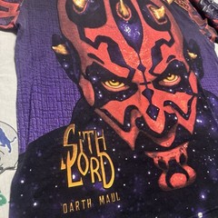 Vintage Star Wars Darth Maul All Over Print Lee Sport Mens Large