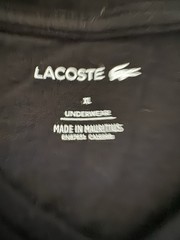 Set Of 2 Lacoste Plain Tee Underwear Crewneck Tee Mens XL T-Shirt Classic