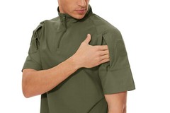 Men’s Tactical Short Sleeve Shirts 1/4 Zip Outdoor Pullover Slim Fit Work Shirts