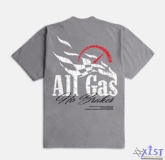 OUTRANK “ALL GAS” ULTRA HEAVY WEIGHT OVERSIZED SNEAKER T-SHIRT Cement Grey